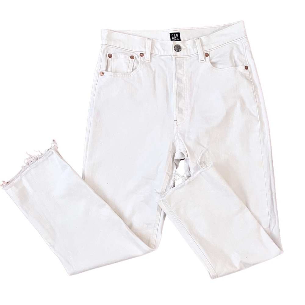 Gap Cheeky Straight White Jeans